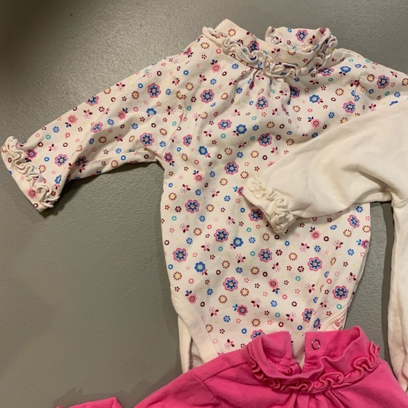 Pink and cream king sleeve bodysuits - Picture 2 of 3